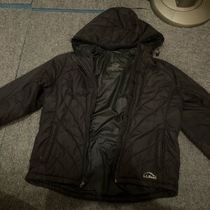 Black L.L.Bean puffer jacket